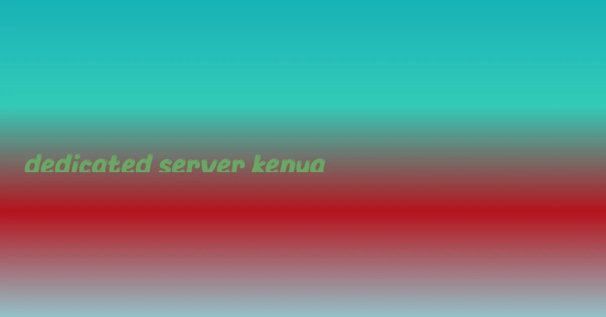 dedicated server kenya