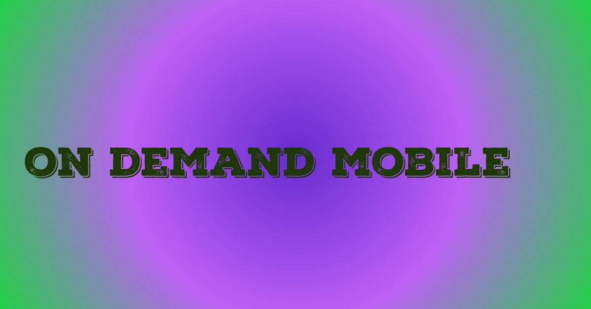 on demand mobile apps Kenya