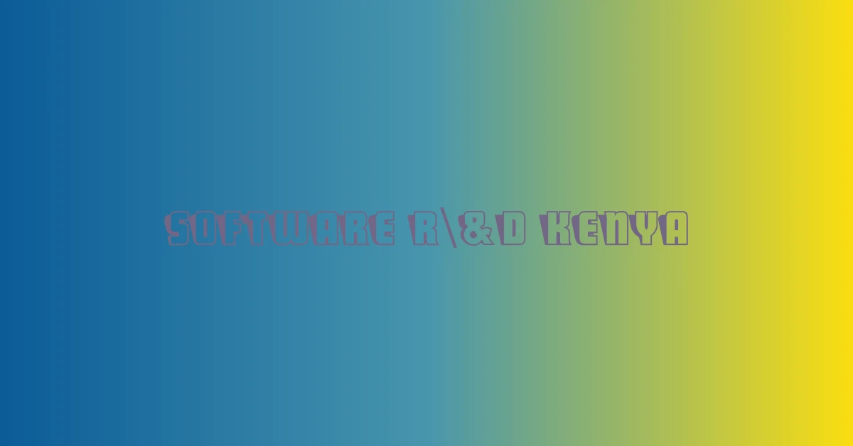software R\&D Kenya