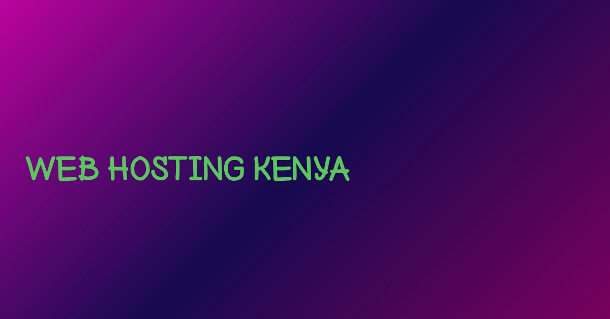 web hosting kenya